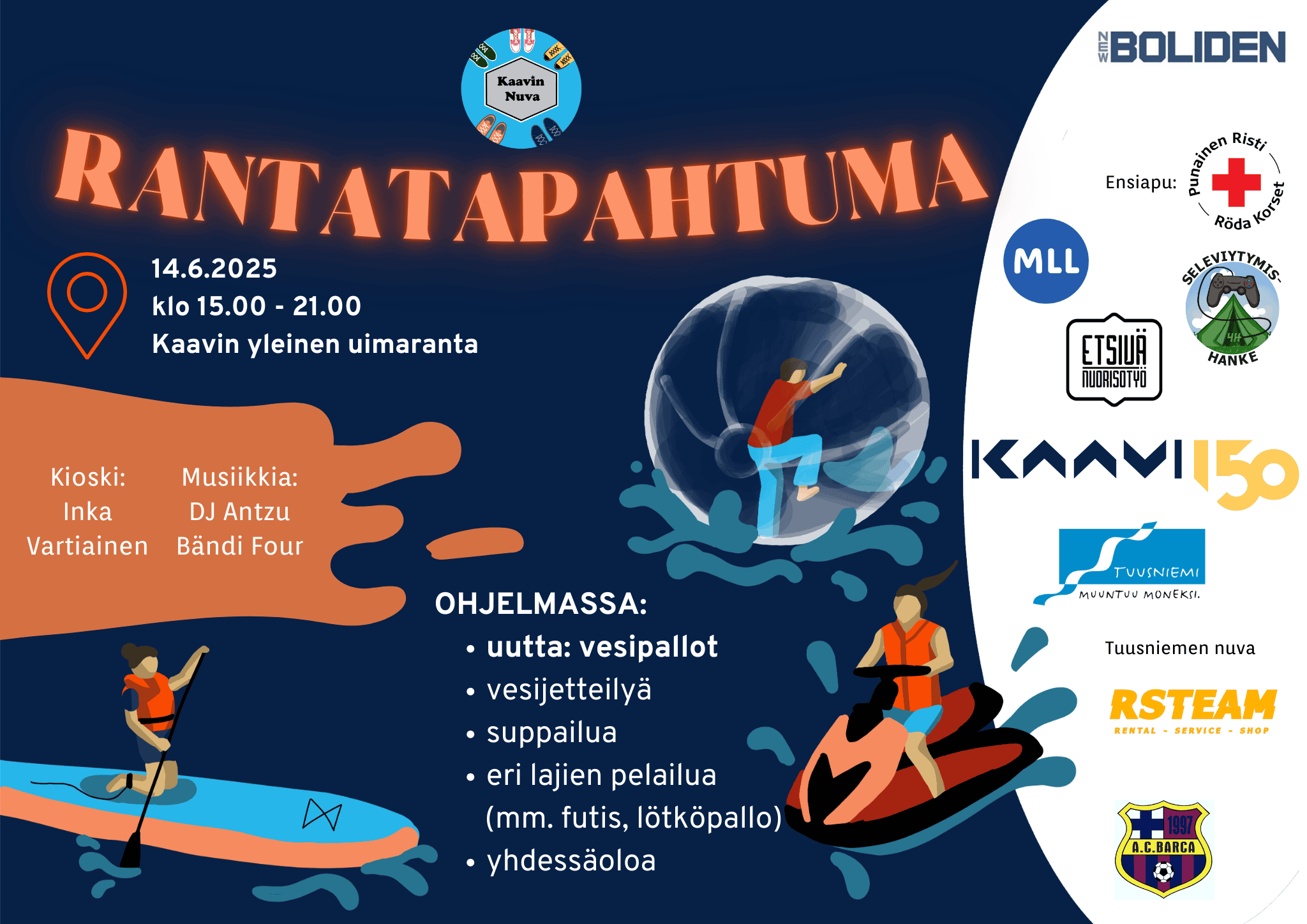 rantatapahtuma vaaka 1 – Kaavin kunta