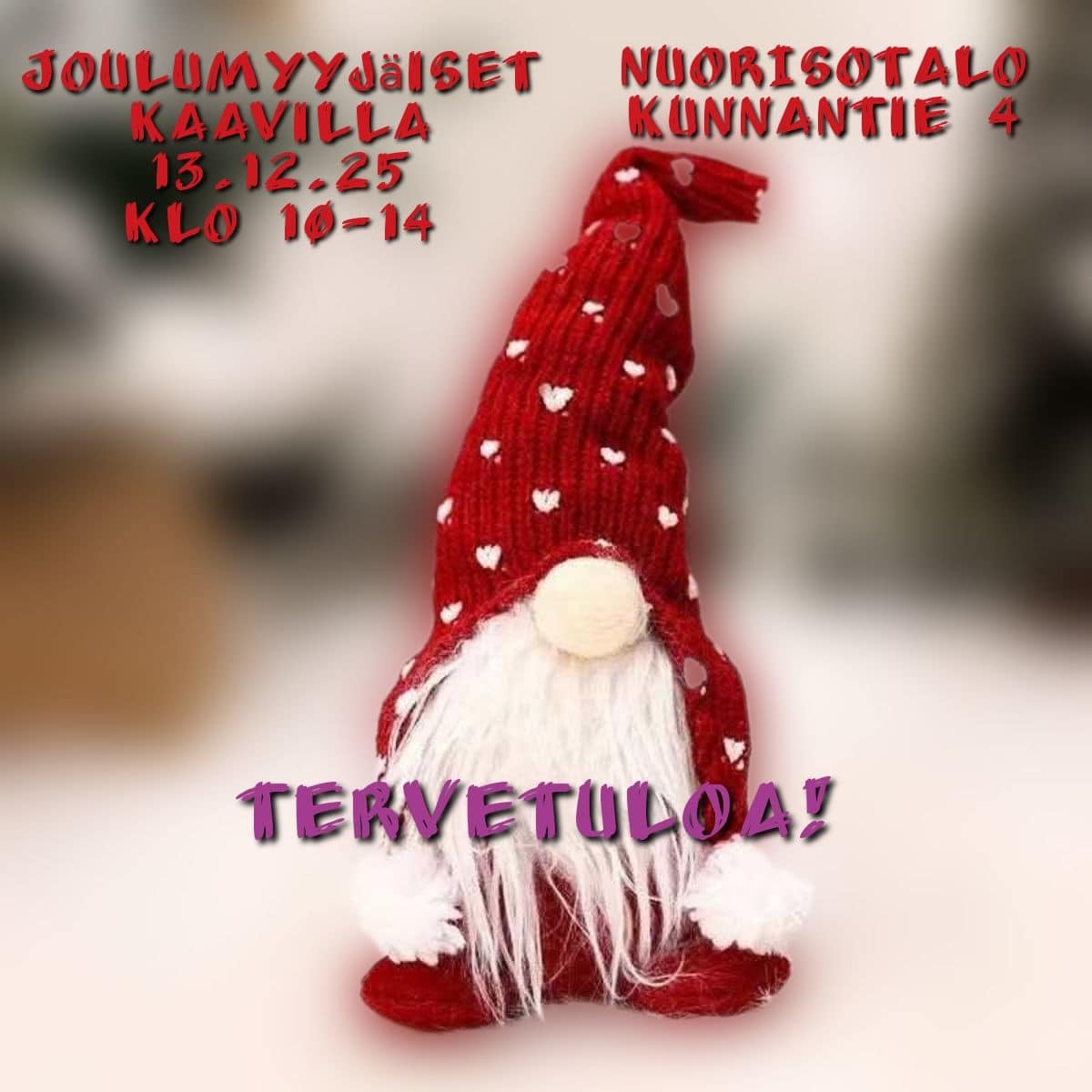 joulumyyjaiset ilmoitus &ndash; Kaavin kunta