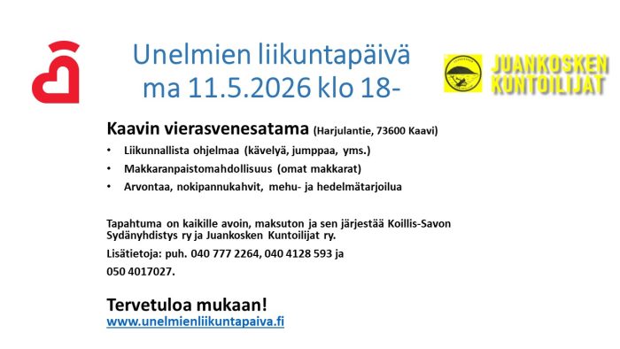 unelmien liikuntapaiva 1152026 &ndash; Kaavin kunta