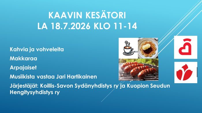 Kuvituskuva kesätorimainoksesta