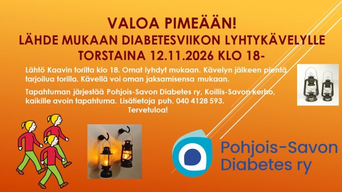 kuvituskuva, jossa mainostetaan lyhtykävelytapahtumaa